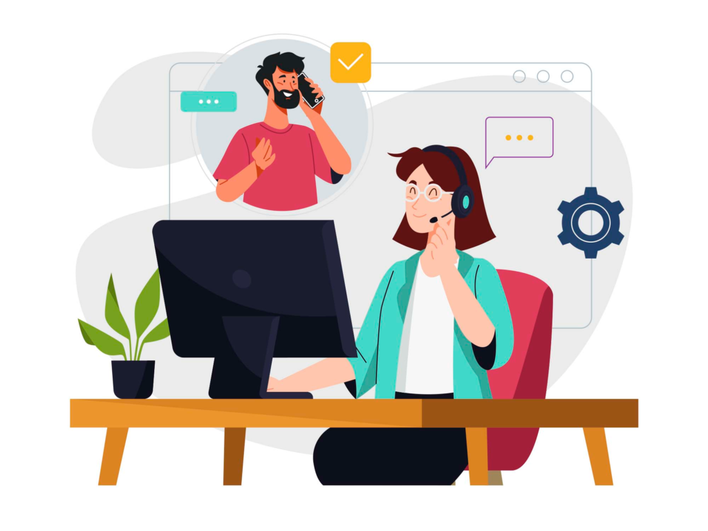 Contact Us Vector Illustration Part 02 1