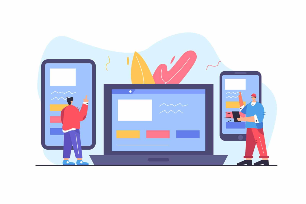 Responsive website design preview