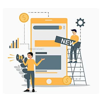 pngtree flat design illustration of digital marketing strategy png image 2198793