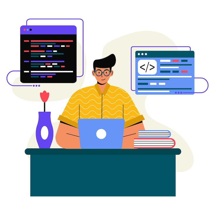 programmer flat illustration 418302 176